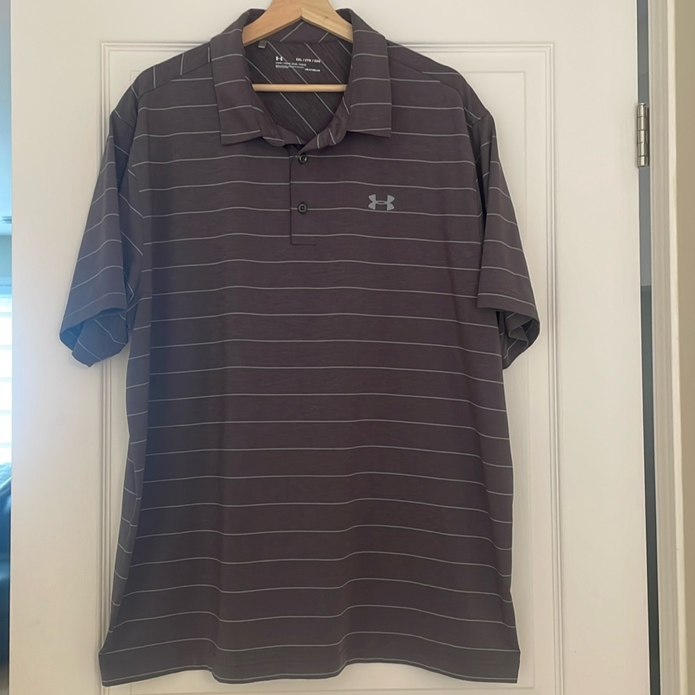 Under Armour Heatgear Polo Dark Grey, Size XXL